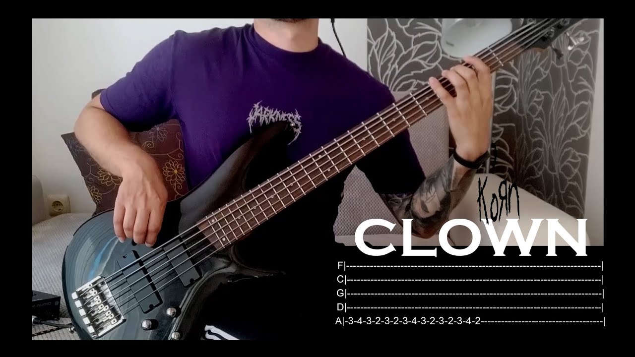 Korn - Clown [Bass Cover] | TABS ON SCREEN
