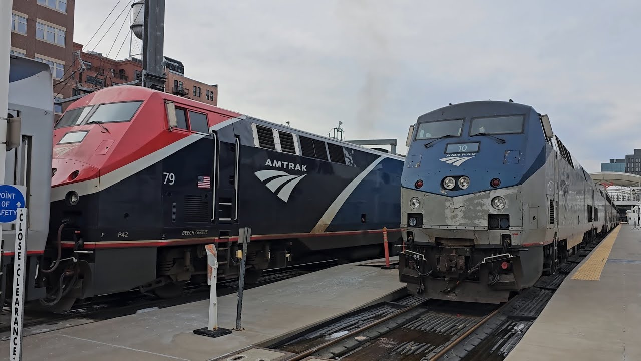 Railfaning Denver Union Station! California Zephyr and Winter Park Express