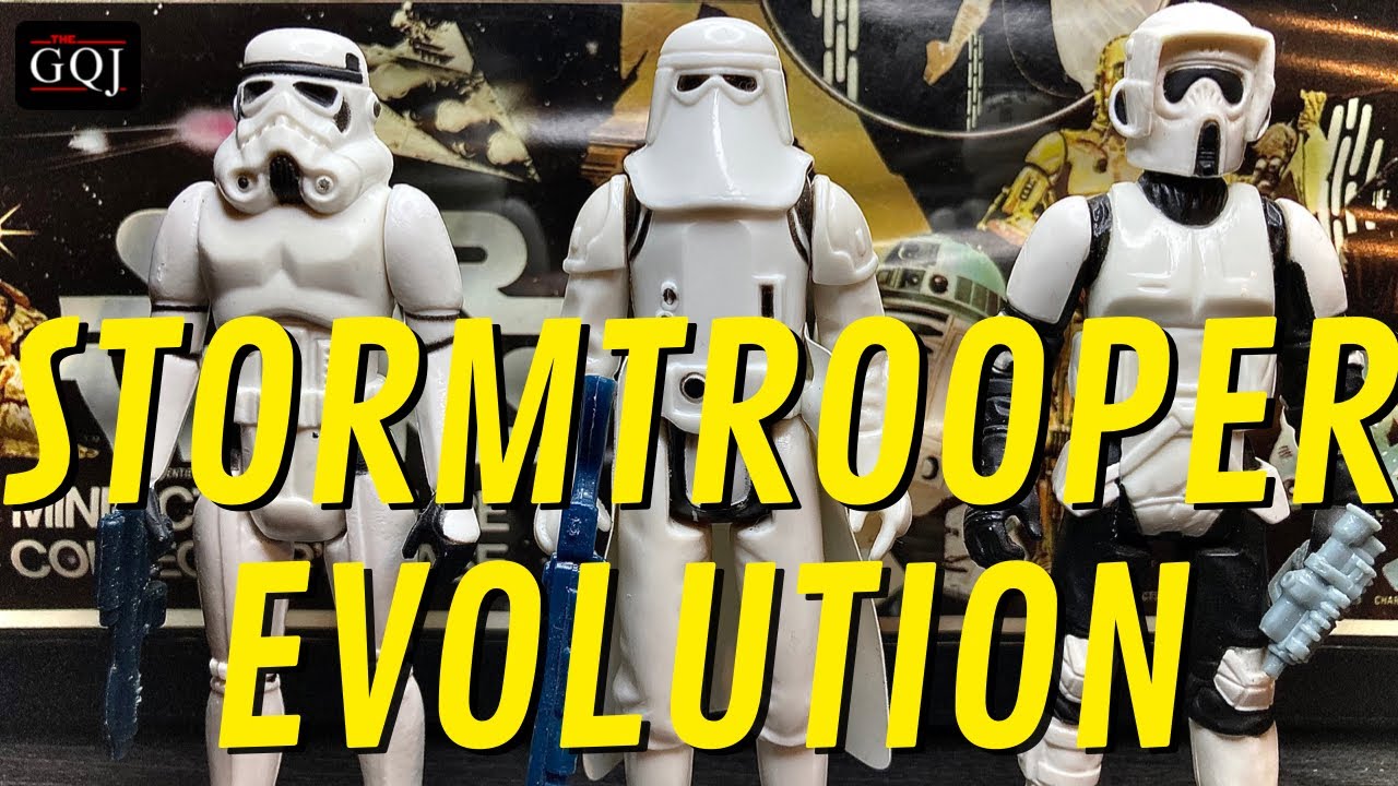 Эволюция фигурок штурмовиков Kenner Star Wars размером 3 3/4 дюйма