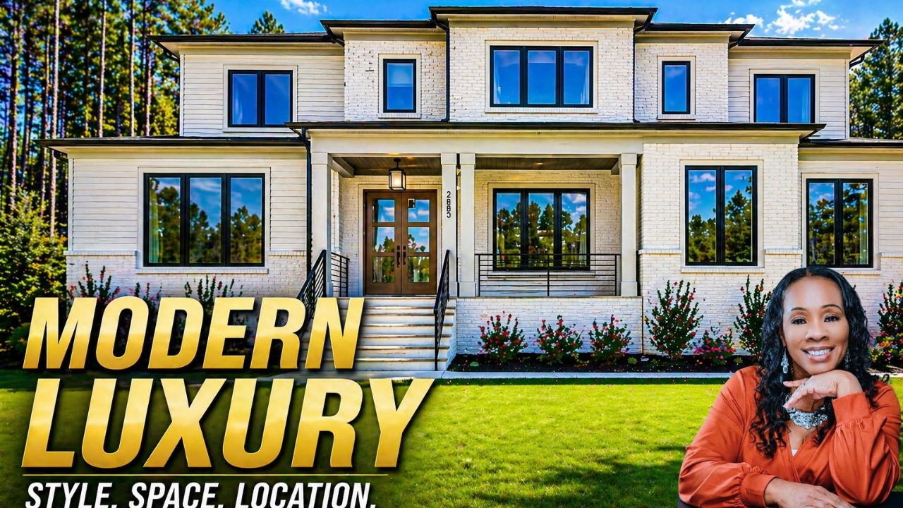 Luxury Home Tour in Raleigh NC |  Modern Luxury Home You Must See |