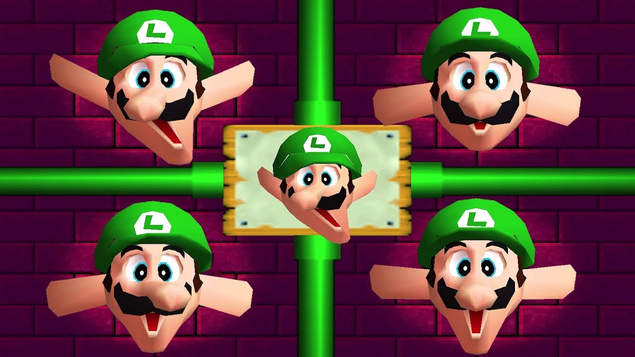 Mario Party 2 Movie - All Minigames (Luigi)