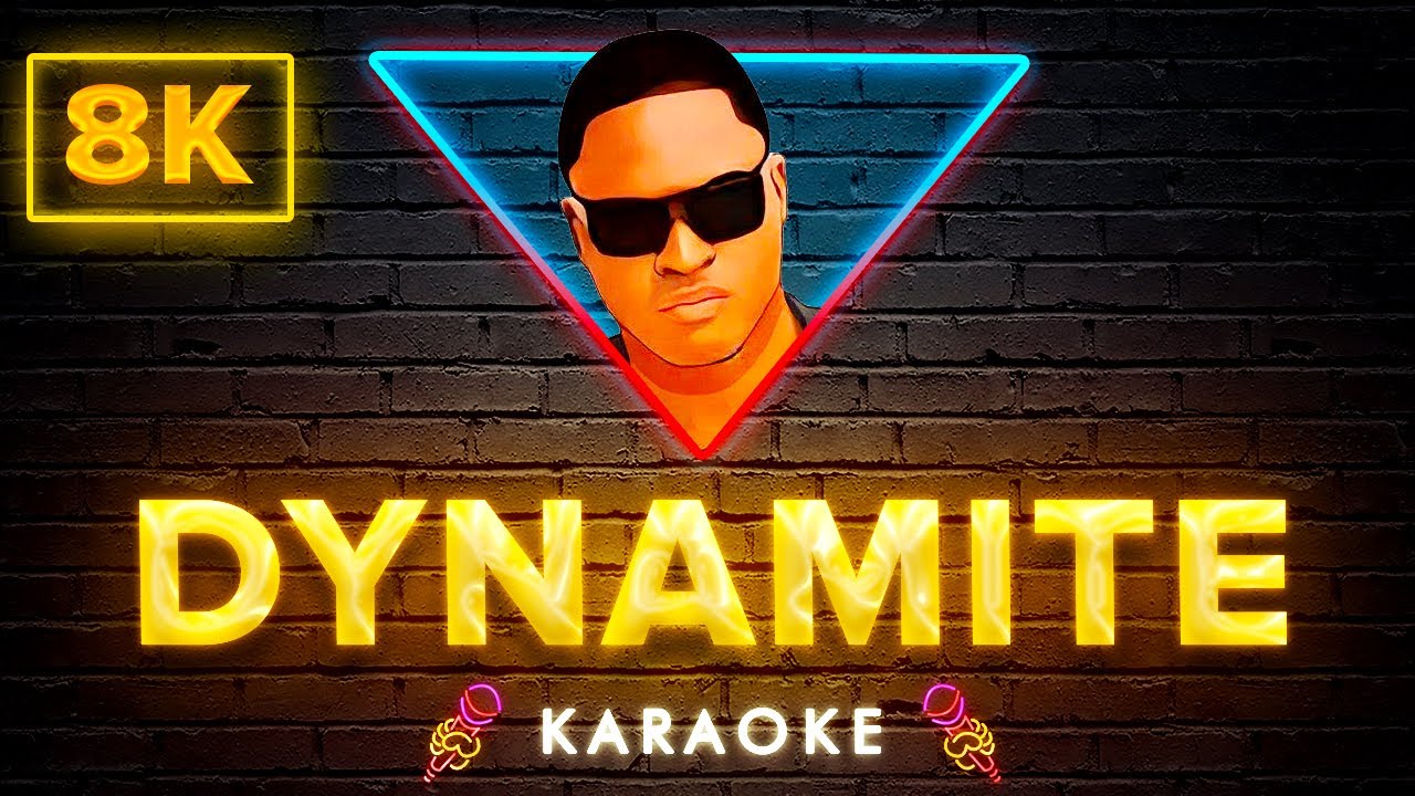 Taio Cruz - Dynamite | 8K Video (Karaoke Version)