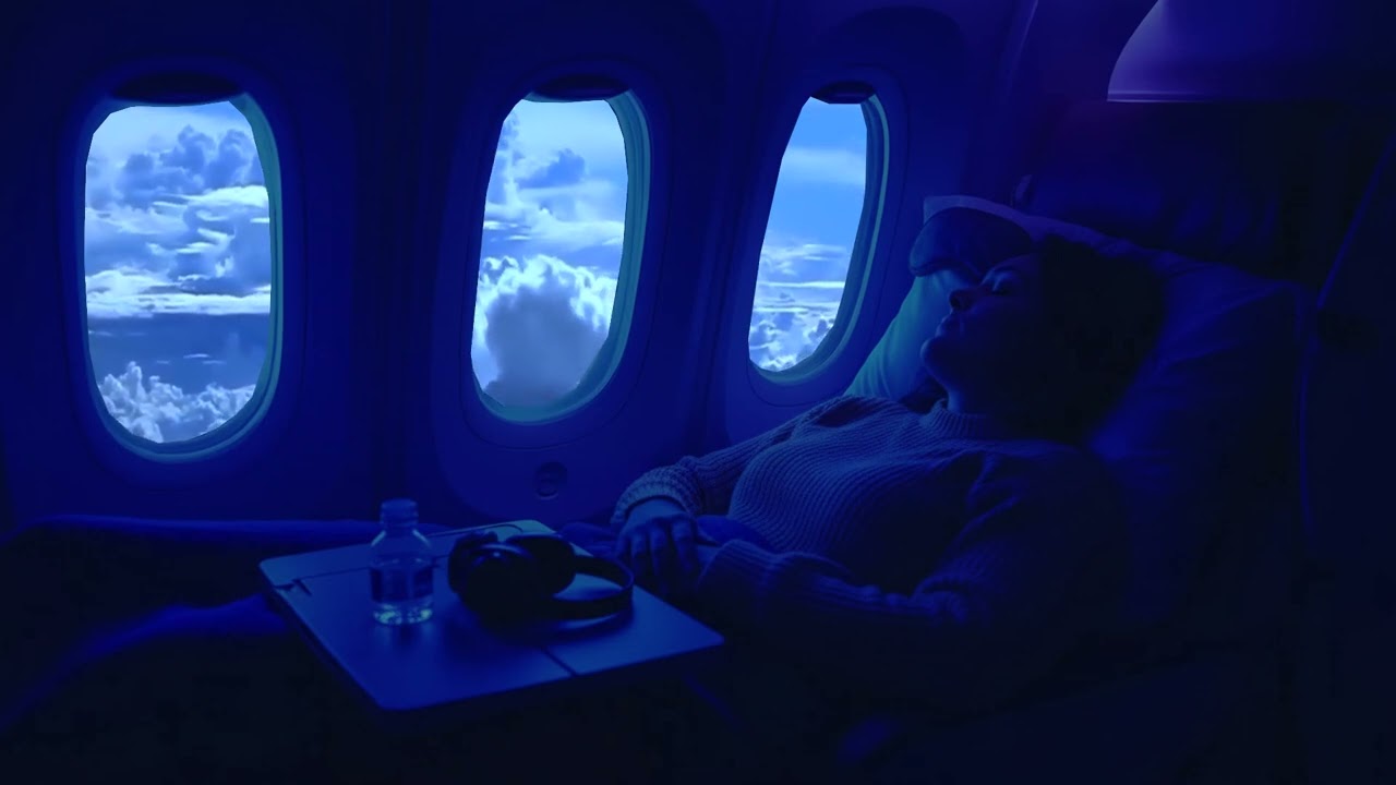 Drift into Sleep in a Luxury Private Jet ✈️ Calm Flight Ambience & Brown Noise