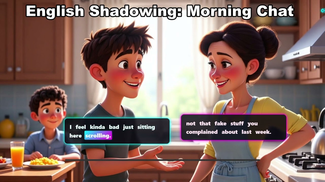 Shadow This Cozy Morning Chat With Mom 🥞 | English Speaking Practice