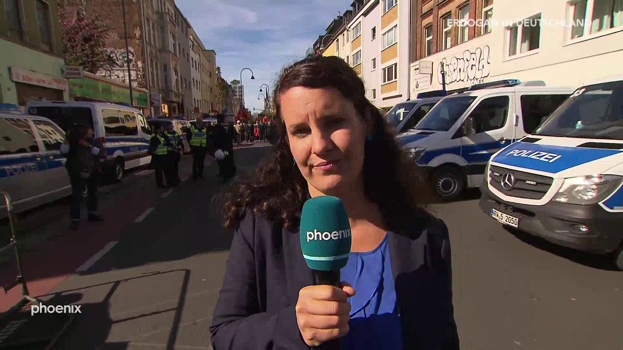 Erdogan in Köln: Schaltgespräch mit phoenix-Reporterin Eva Wormit