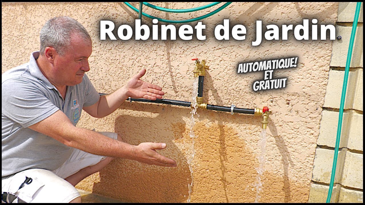 ROBINET DE JARDIN AUTOMATIQUE !!   ( Avec l'eau gratuite )