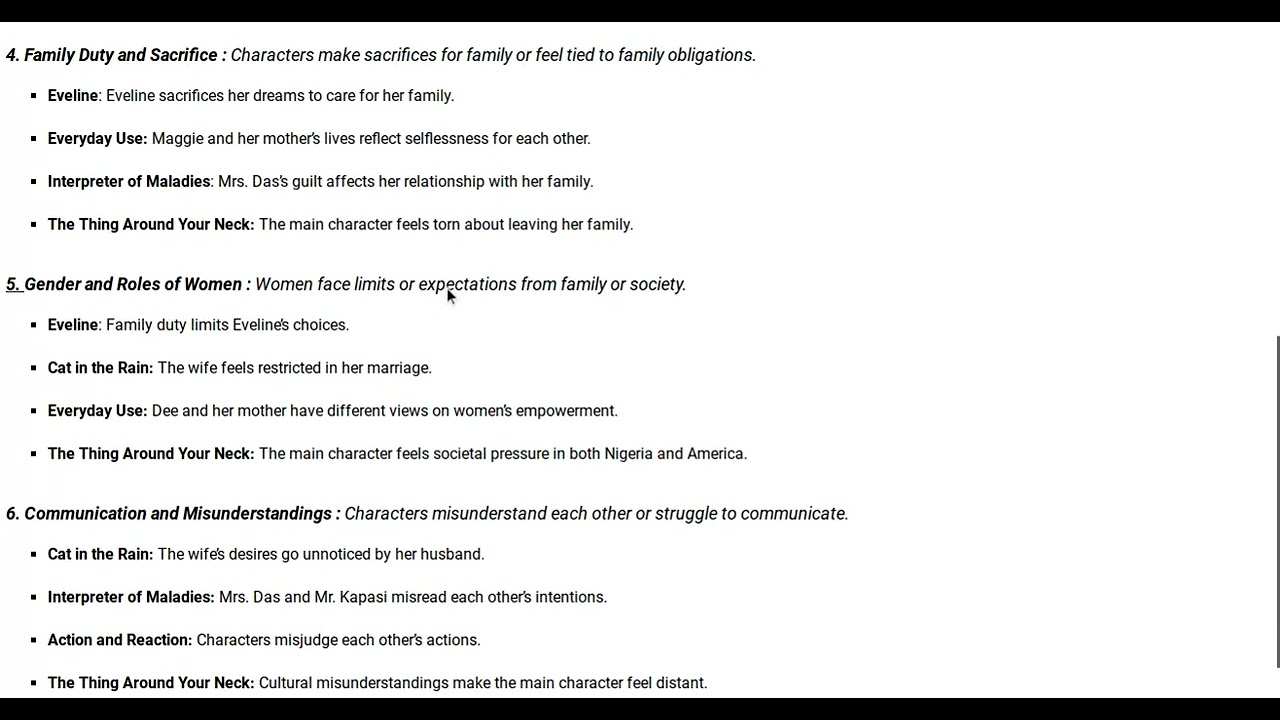 Short Story Themes for A/L English Literature #englishliterature #shortstories #themes