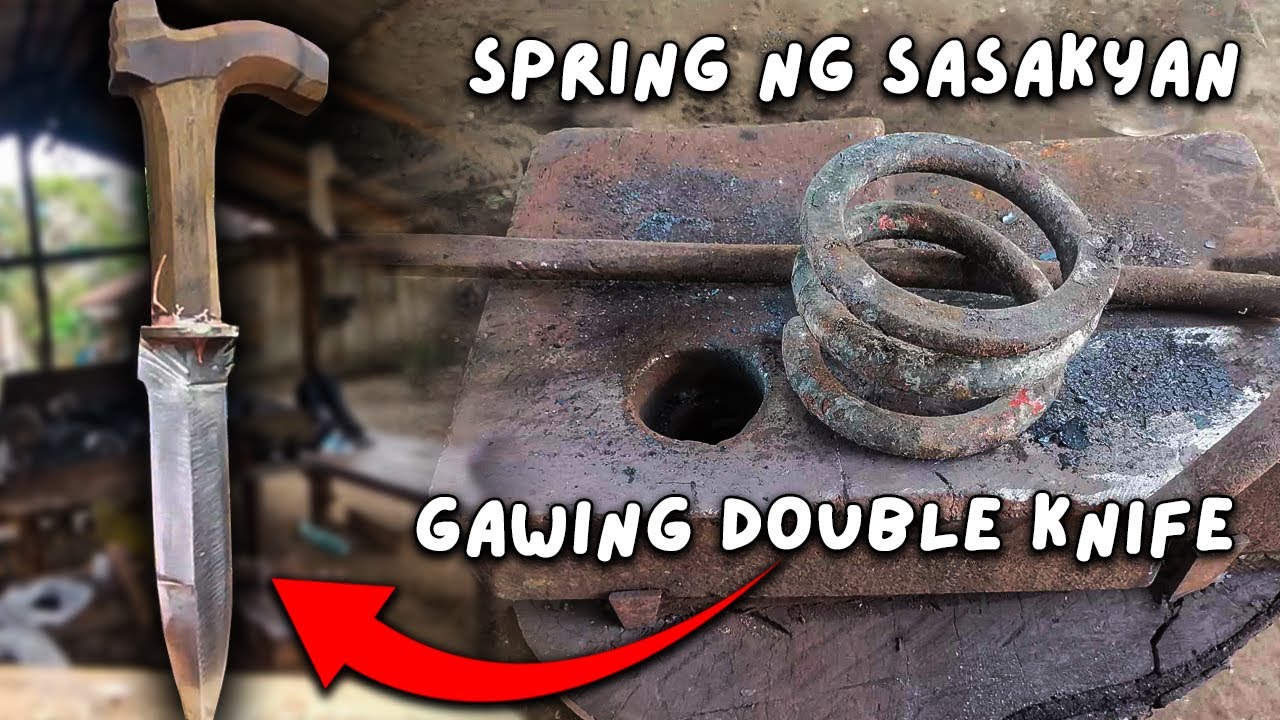 Pagpapanday  Double Knife Blade  mula sa Coil Spring ng Sasakyan | AuroraPH Ironworks