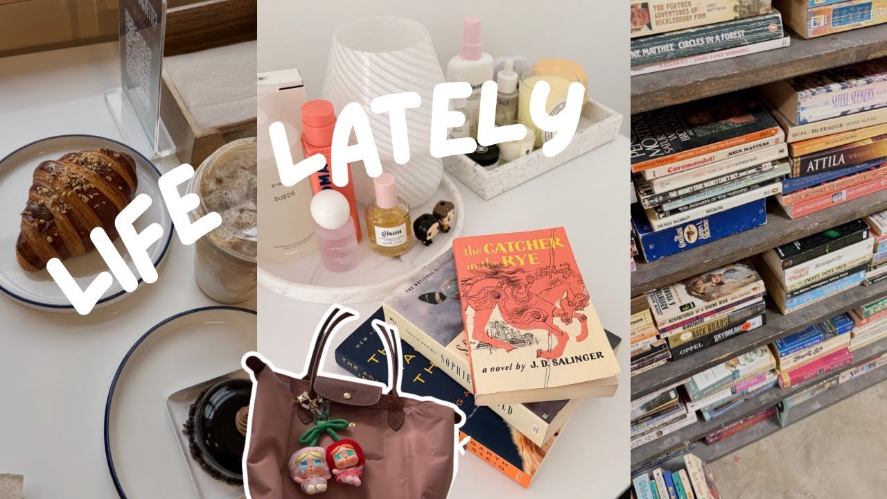 vlog: bookstore, cafe, new Longchamp bag, & daily life 