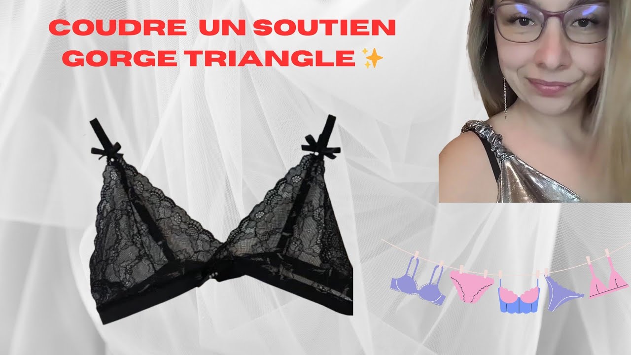 DIY  BRALETTE  Soutien-gorge triangle dentelle