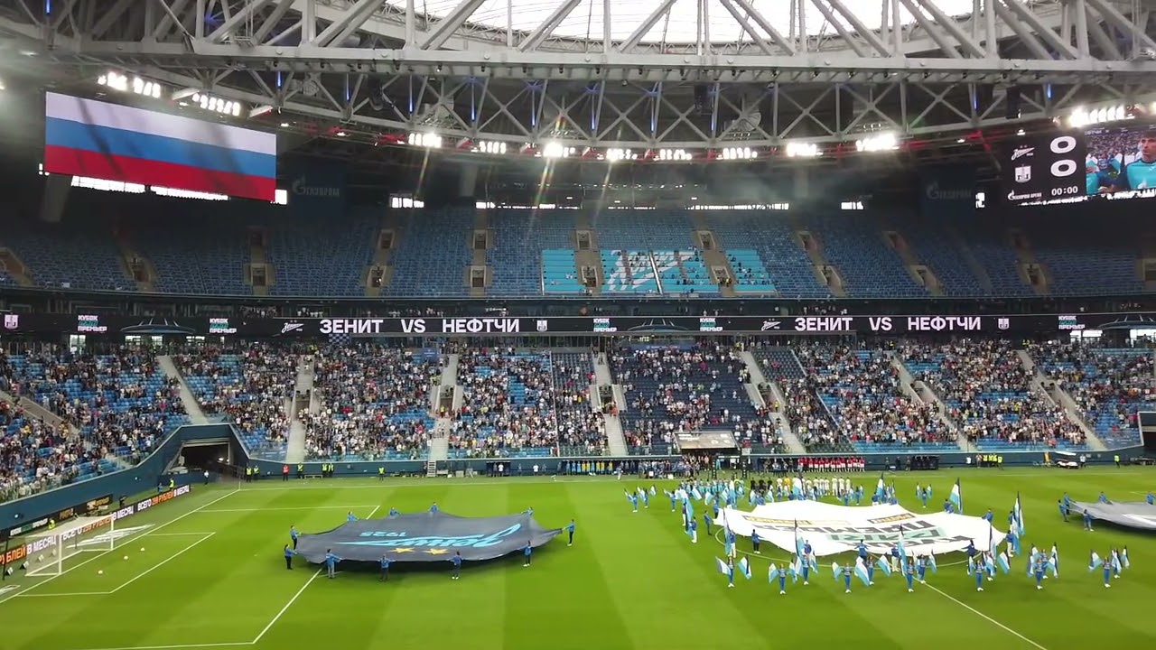 Russian National Anthem on Gasprom Arena (Zenit Stadium)