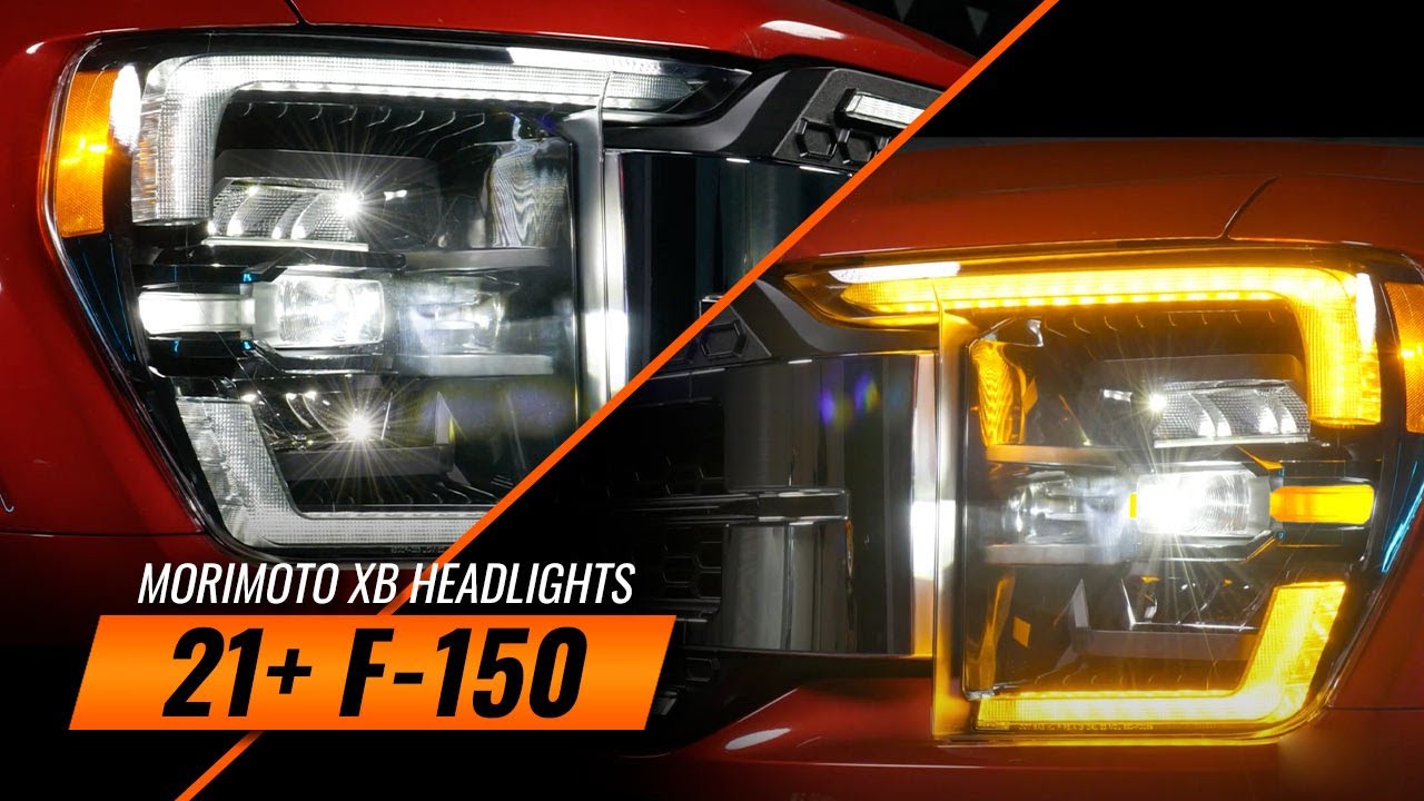Give your 21+ F150 a facelift with the new Morimoto XB LED Headlights and XBG LED DRL Grille