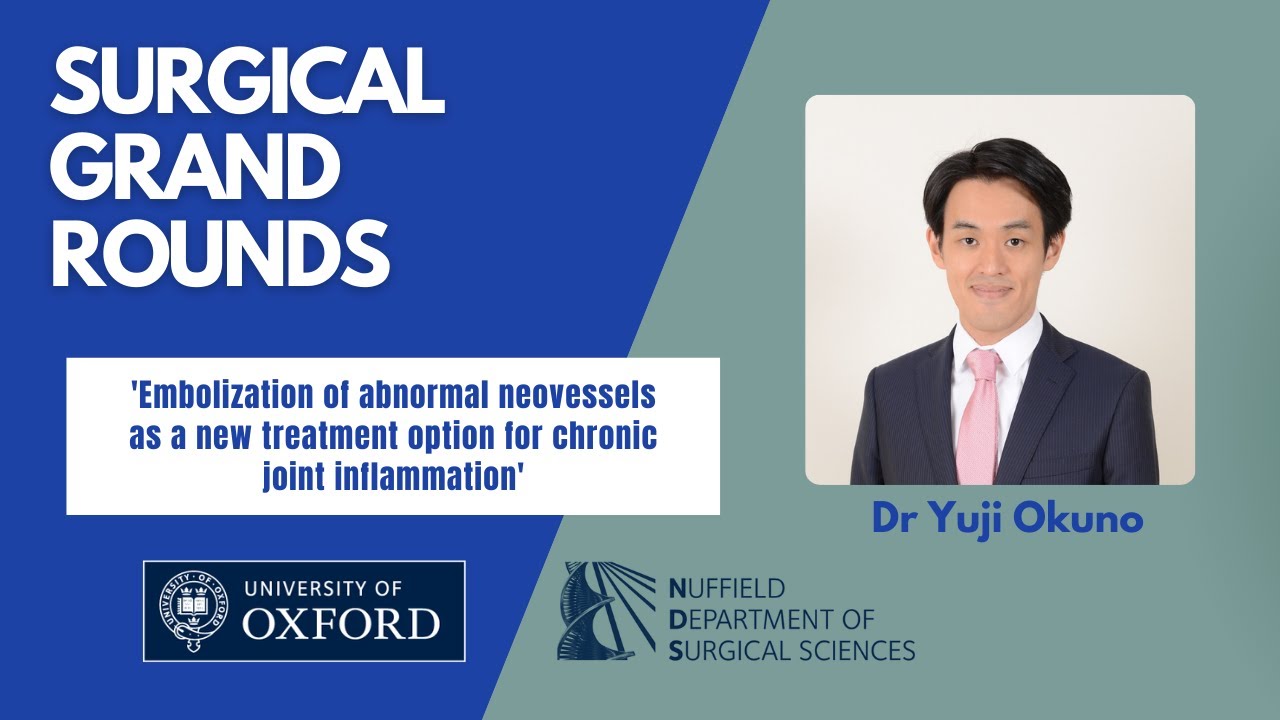 Oxford University surgical lecture: A new treatment option for chronic joint inflammation