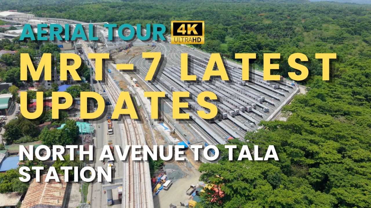 Aerial Tour | MRT-7 BIG Update! First Train Test Run, 85% Complete & Opening Timeline