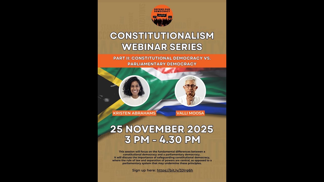 Webinar|Constitutional Democracy vs. Parliamentary Democracy