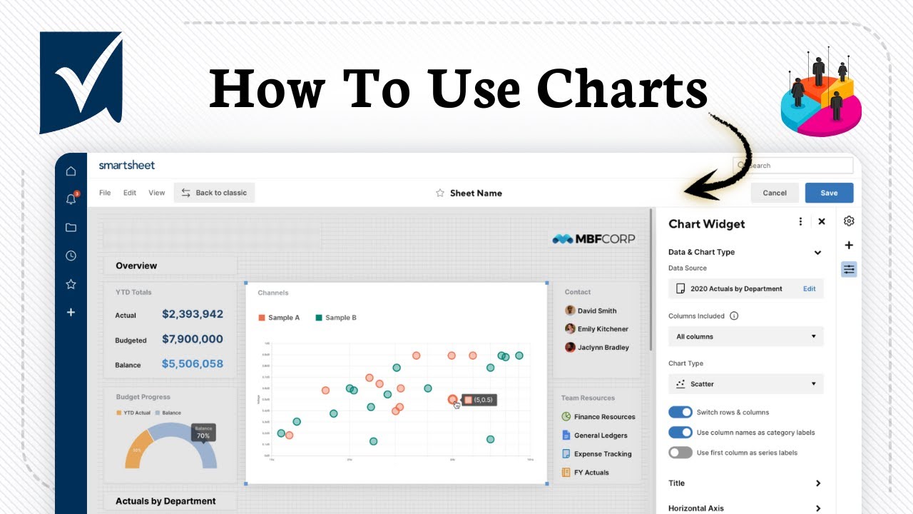 How to use Smartsheet charts (Turn Data into Graphs)