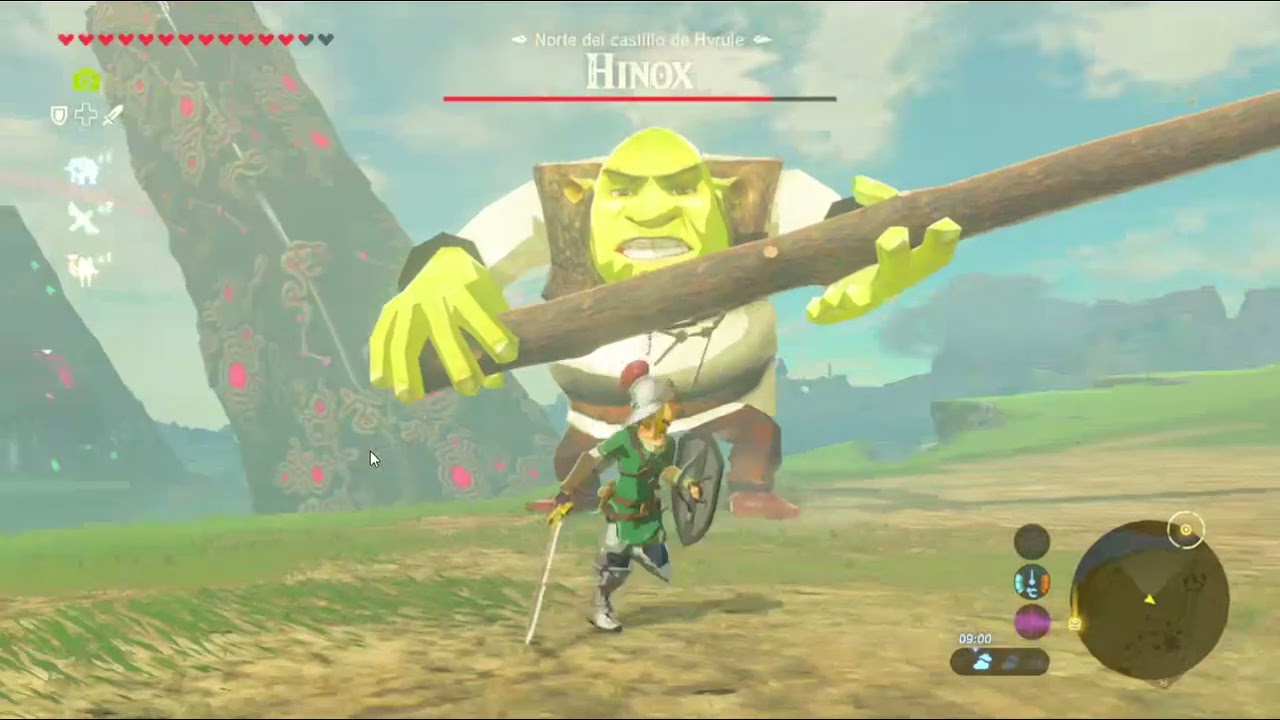 zelda breath of the wild Shrek el mejor mod