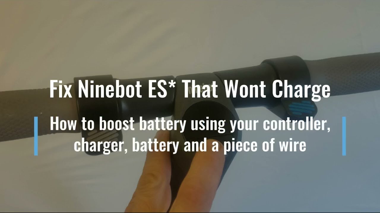 Segway Ninebot ES No Power, Wont turn on Easy fix, wake up internal battery charging Hack