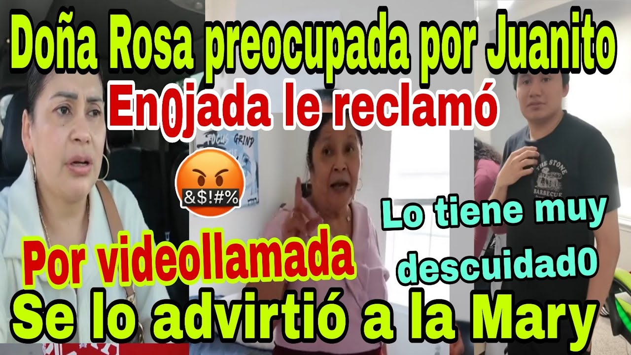 🚨Do&ntilde;a Rosa, worried about Juanito😱Angrily confronted him💥🤬She warned Mary😮via video call🫢