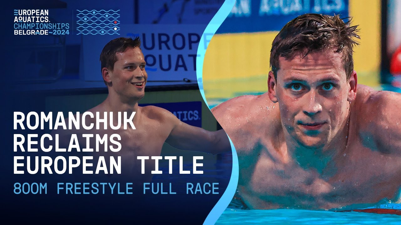 Mykhailo Romanchuk Shows Blistering Form in 800m Freestyle Final | HIGHLIGHTS | Belgrade 2024