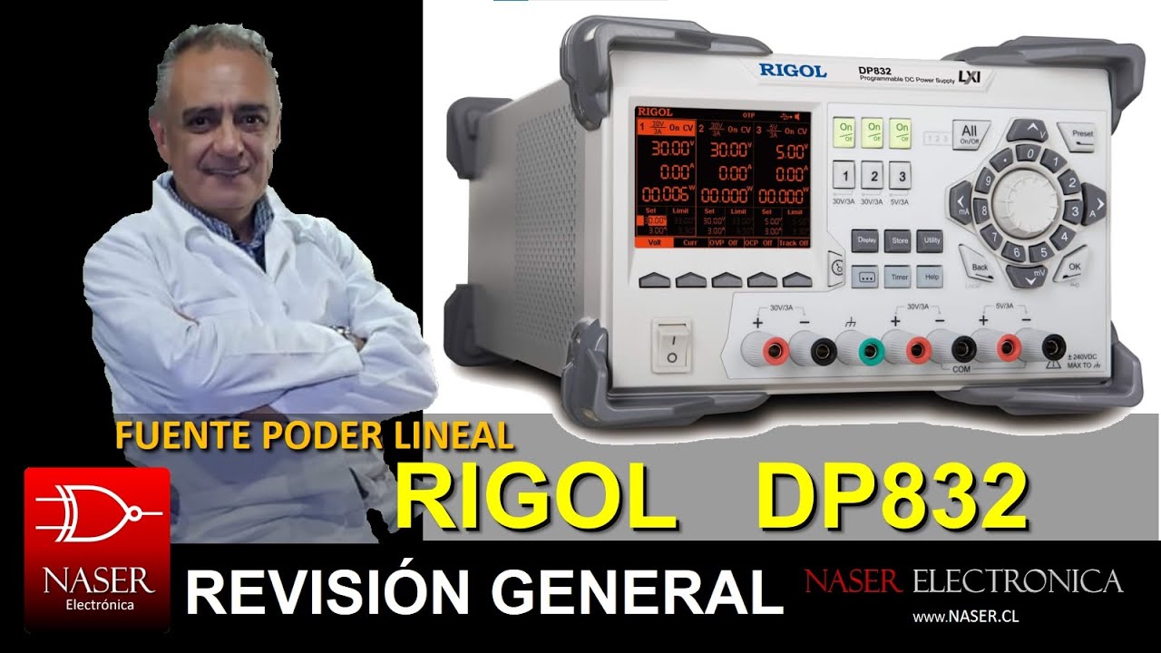 Rigol DP832, Fuente de Poder Lineal; una revisión general y prueba de rendimiento.
