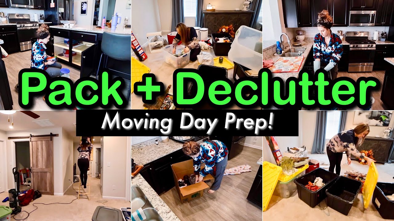 HUGE PACK + DECLUTTER + CLEAN WITH ME 2026 | MOVING MOTIVATION |  pack w/ me to move across country