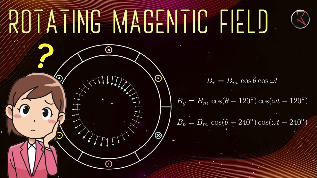 The Rotating Magnetic Field of a Three Phase Winding