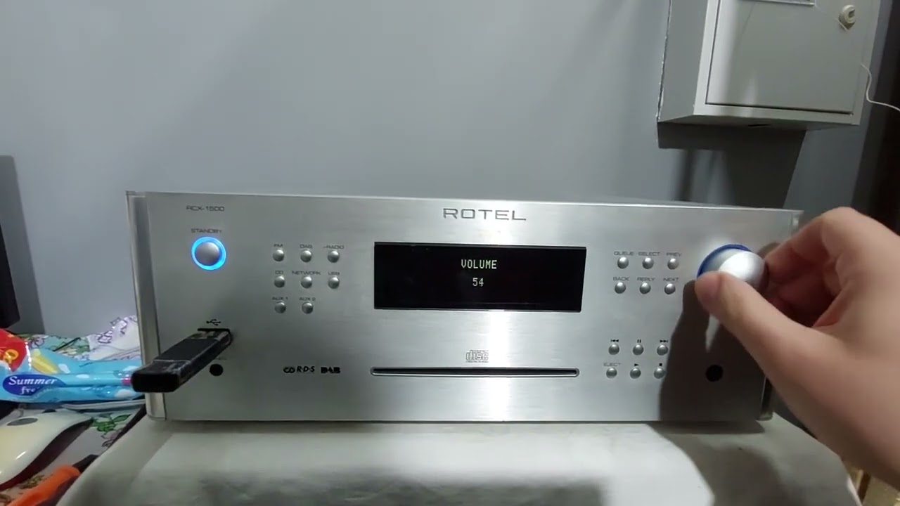 Rotel RCX-1500 stereo receiver. test.