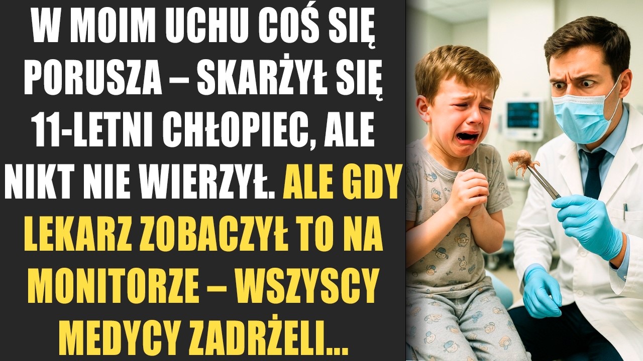W moim uchu coś się porusza – skarżył się 11-letni chłopiec, ale nikt nie wierzył. Ale gdy lekarz...