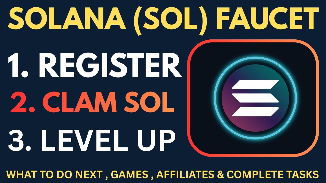 CRYPTO FAUCET Part 13: SOLANA (SOL) Faucet  Guide &ndash; Register & Complete tasks