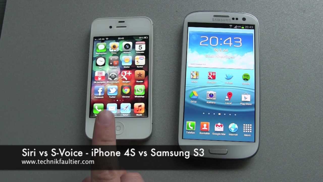 Siri vs S Voice - iPhone vs Samsung S3