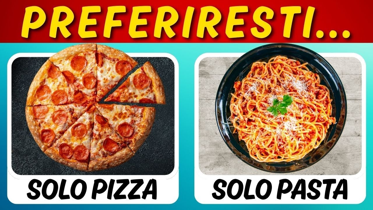 Scegli! Cosa Preferiresti Mangiare? 🍕🍝 Sfida Cibo Italiano!