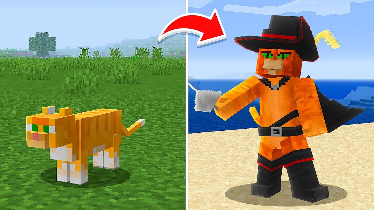 Transformei os MOBS em Personagens de GATO DE BOTAS