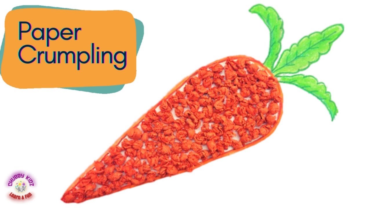 Paper Crumpling Activity | Fine Motor Skills Activities | Carrot by Crumpled Paper