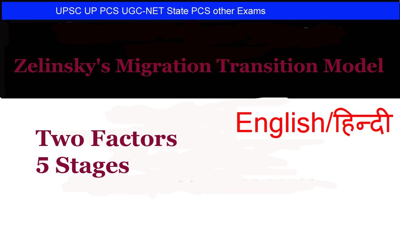 Zelinsky's migration transition model | theories of migration | Population and Settlement Geography