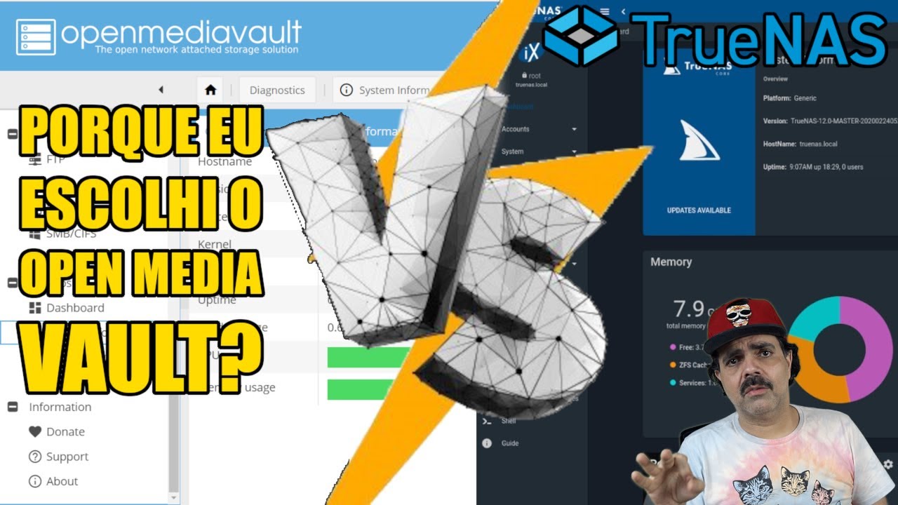 Open Media Vault vs TrueNAS: Ou Porque Eu Escolhi usar o OMV?