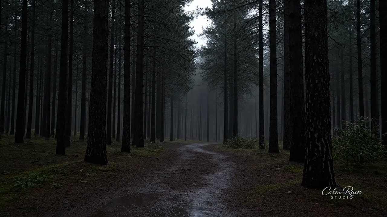 Deep Forest Rain in the Middle of the Night - 3 Hours of Heavy Rain & Dark Ambience for Sleep