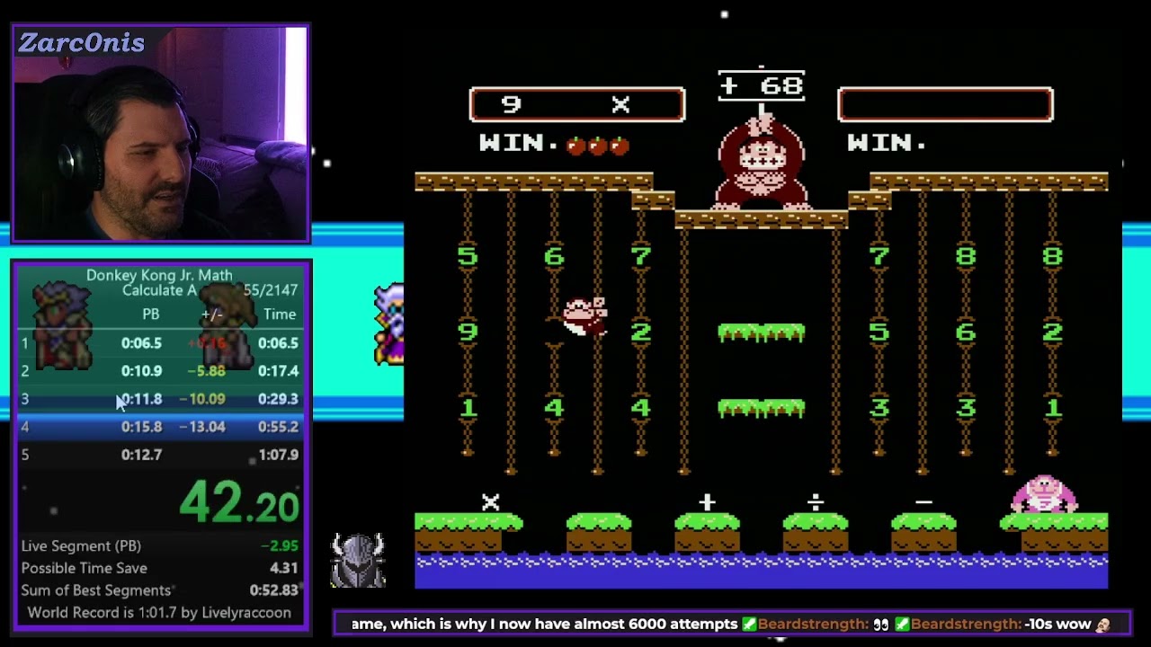 Donkey Kong Jr. Math - Calculate A - 1:07.167