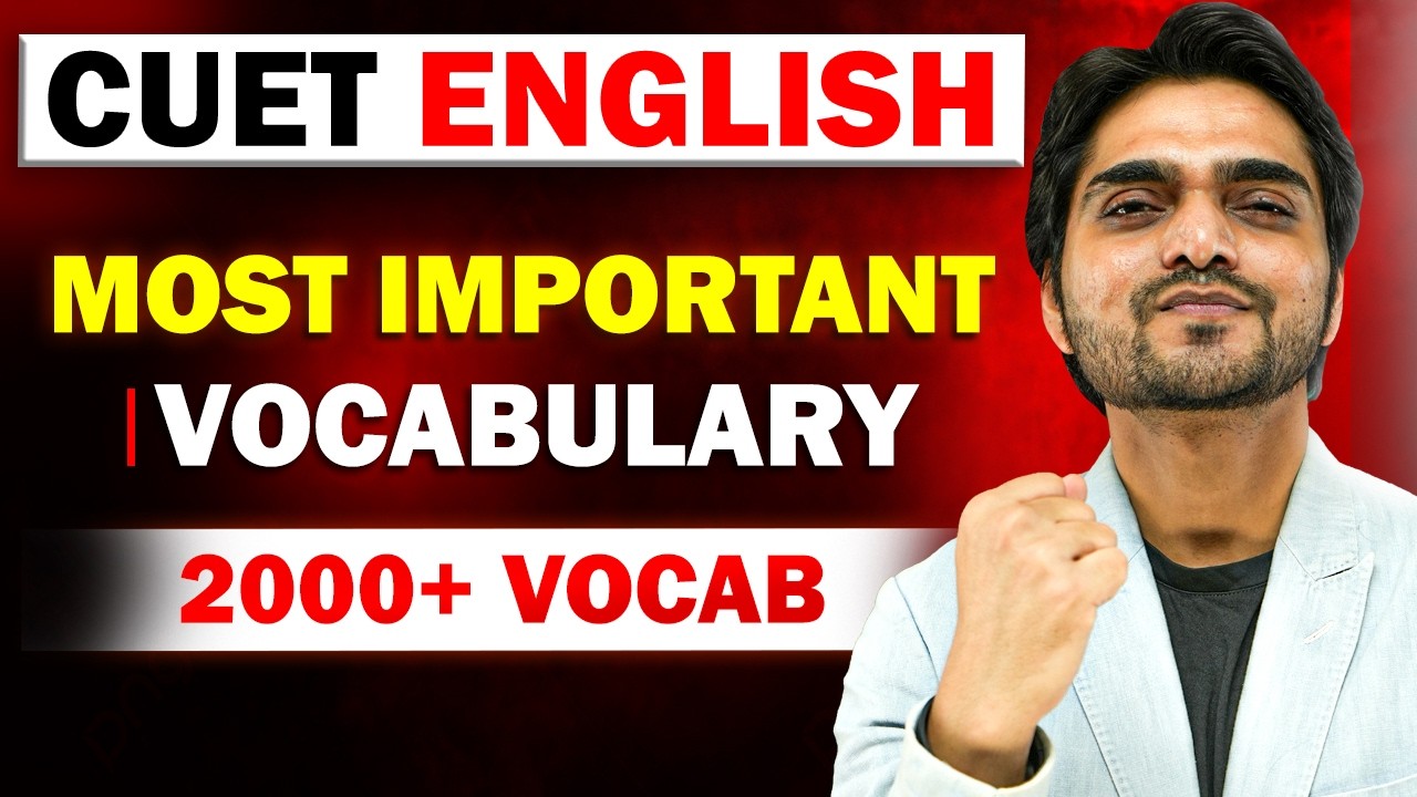 CUET ENGLISH MOST IMPORTANT VOCABULARY LIVE 2026  PART - 2 | IMPORTANT WORDS MEANING | VOCAB