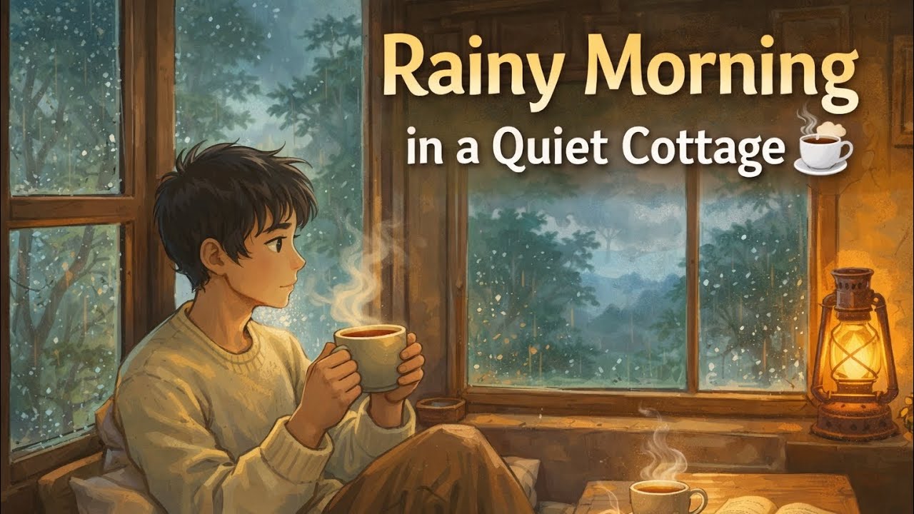 Rainy Morning in a Quiet Cottage ☕🌧 | Cozy Slow Living ASMR