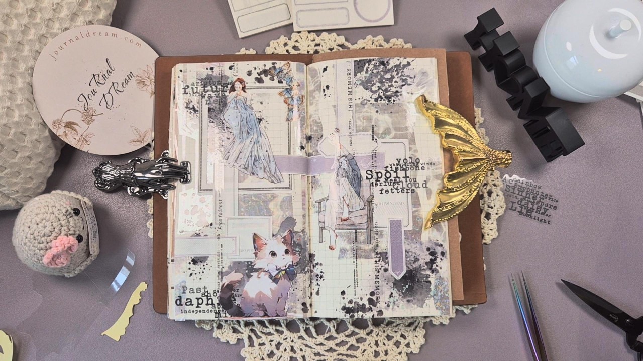 ASMR Journaling #journaling #asmr #creativity #scrapbooking
