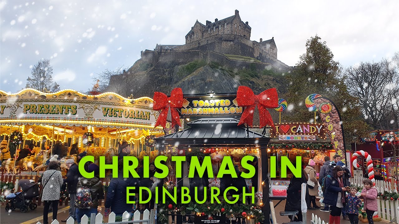 EDINBURGH AT CHRISTMAS 2023 | Edinburgh Walking Tour | XMAS MARKET
