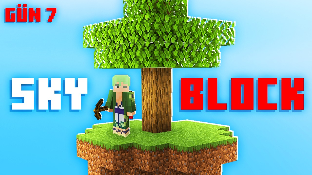 Minecraft Gökyüzü Adasında Hayatta Kalmaya Çalıştım!