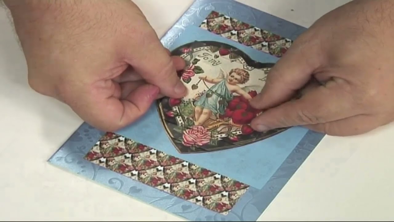 Elegant Hearts Stacked Decoupage Demonstration from Alan and Barry