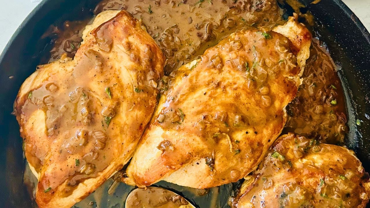 Sautéed Chicken Breasts With Mustard Pan Sauce