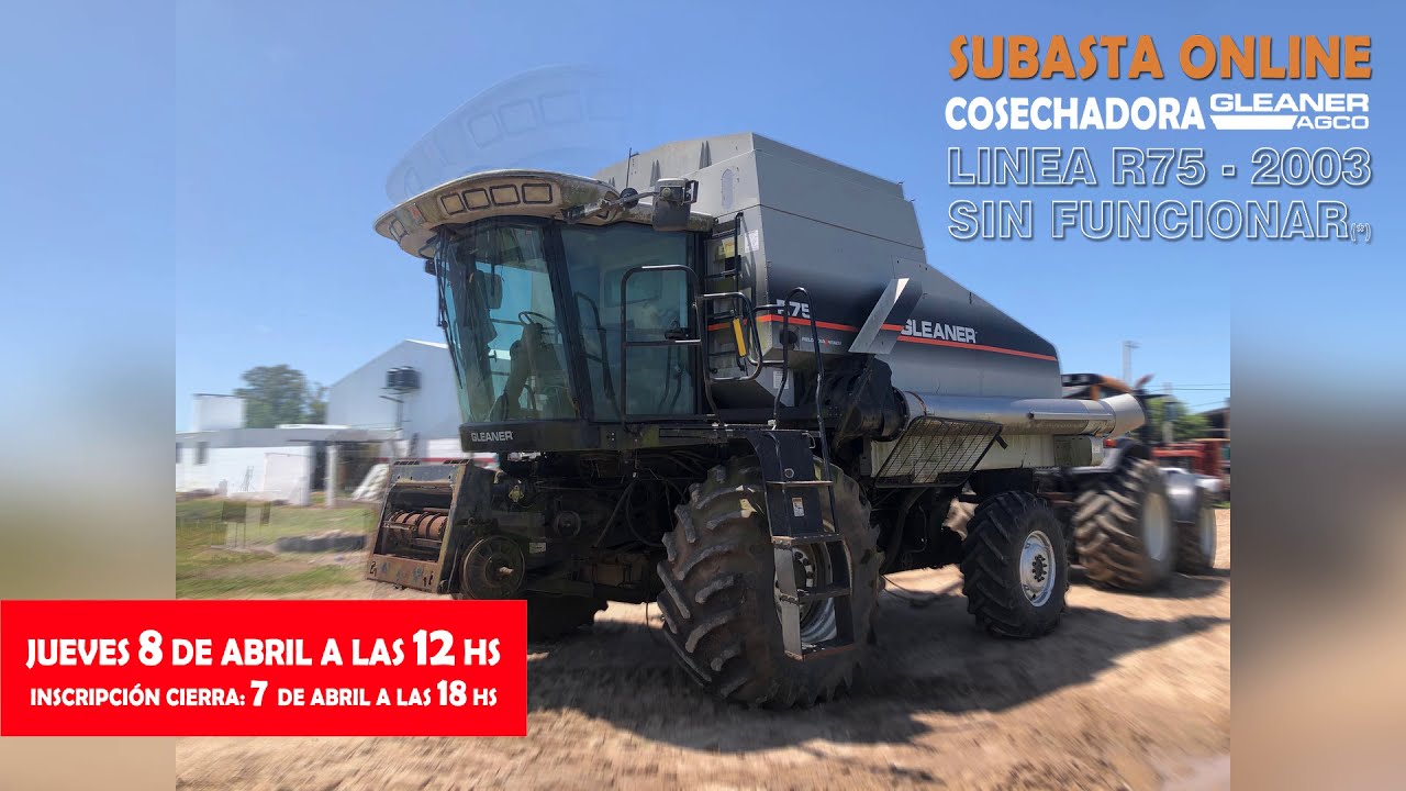 Cosechadora Gleaner R75 4x4 - Sin Funcionar /2003
