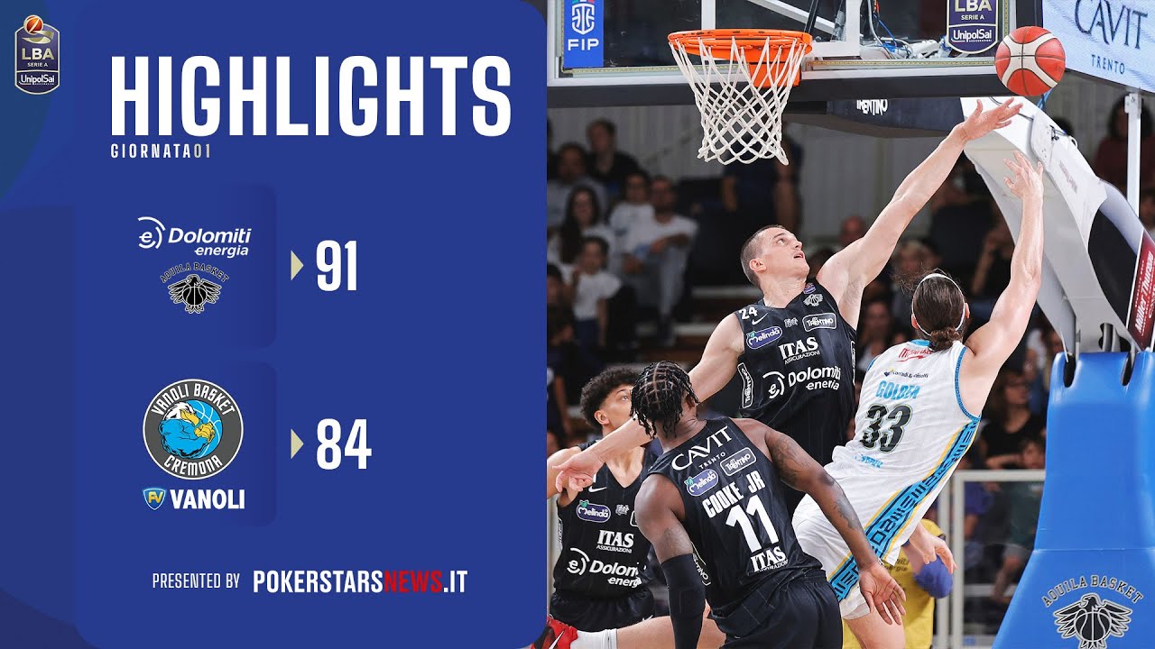 Dolomiti Energia Trentino - Vanoli Basket Cremona | Serie A UnipolSai 2023/24
