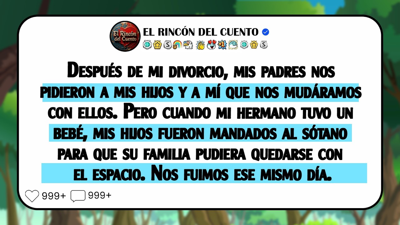 Después de mi divorcio, mis padres nos pidieron a mis hijos y a mí que nos mudáramos con ellos.