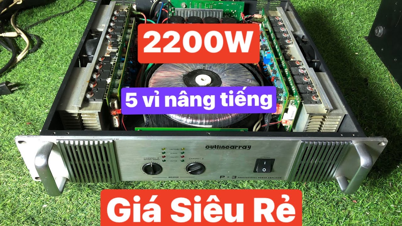 Đẩy b&atilde;i Array usa 2200W, chơi căng 4 loa 40, karaoke qu&aacute; hay