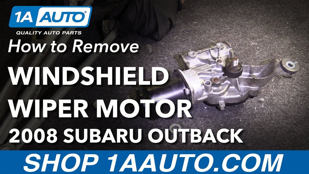 How to Replace Wiper Motor 04-09 Subaru Outback